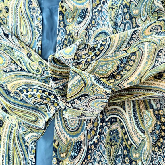 Coldwater Creek Peacock Paisley Jacket Womens Plus Size PXL Open Front Lined - Picture 13 of 14